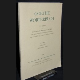 Goethe-Woerterbuch .:....