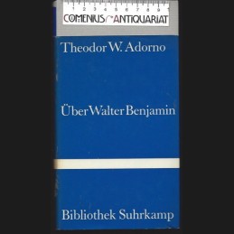 Adorno .:. Ueber Walter...