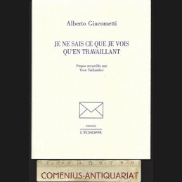 Giacometti .:. Je ne sais