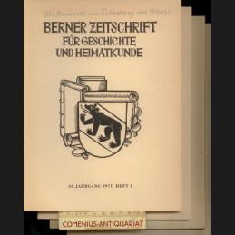 Berner Zeitschrift  .:. 1971